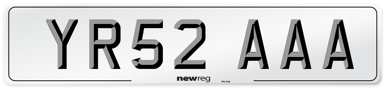 YR52 AAA Number Plate from New Reg